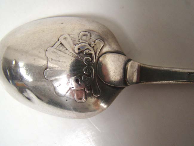 A late 18th century American Silver Tablespoon by J. Gibbs of Providence, RI., circa 1790 — image 3